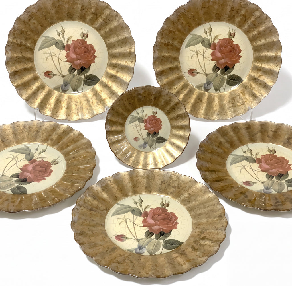 Rosarium GOLD Lesley’s Set — 60-Piece Archive Dinnerware Collection