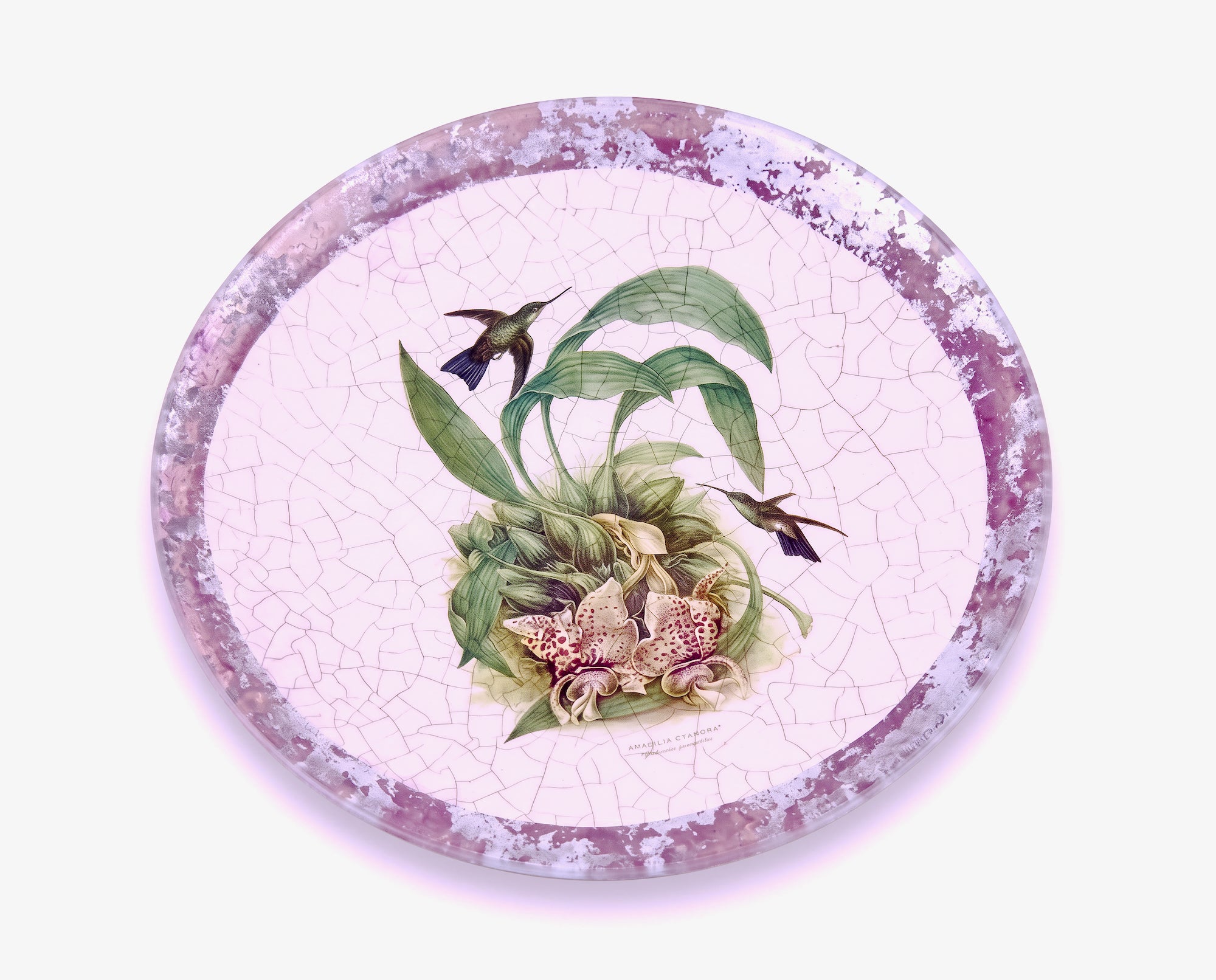 Amethyst Orchid 11” One of a Kind Plate