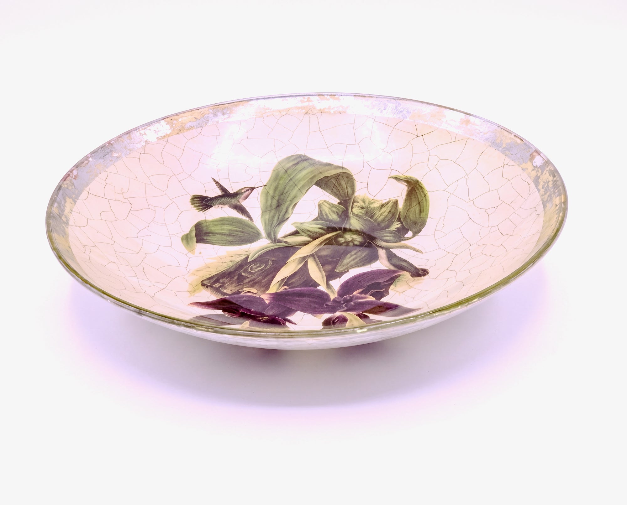 Amethyst Orchid 15" Signature Centerpiece Bowl