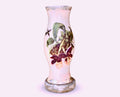 Amethyst Orchid Hurricane Candle & Pedestal Base Centerpiece