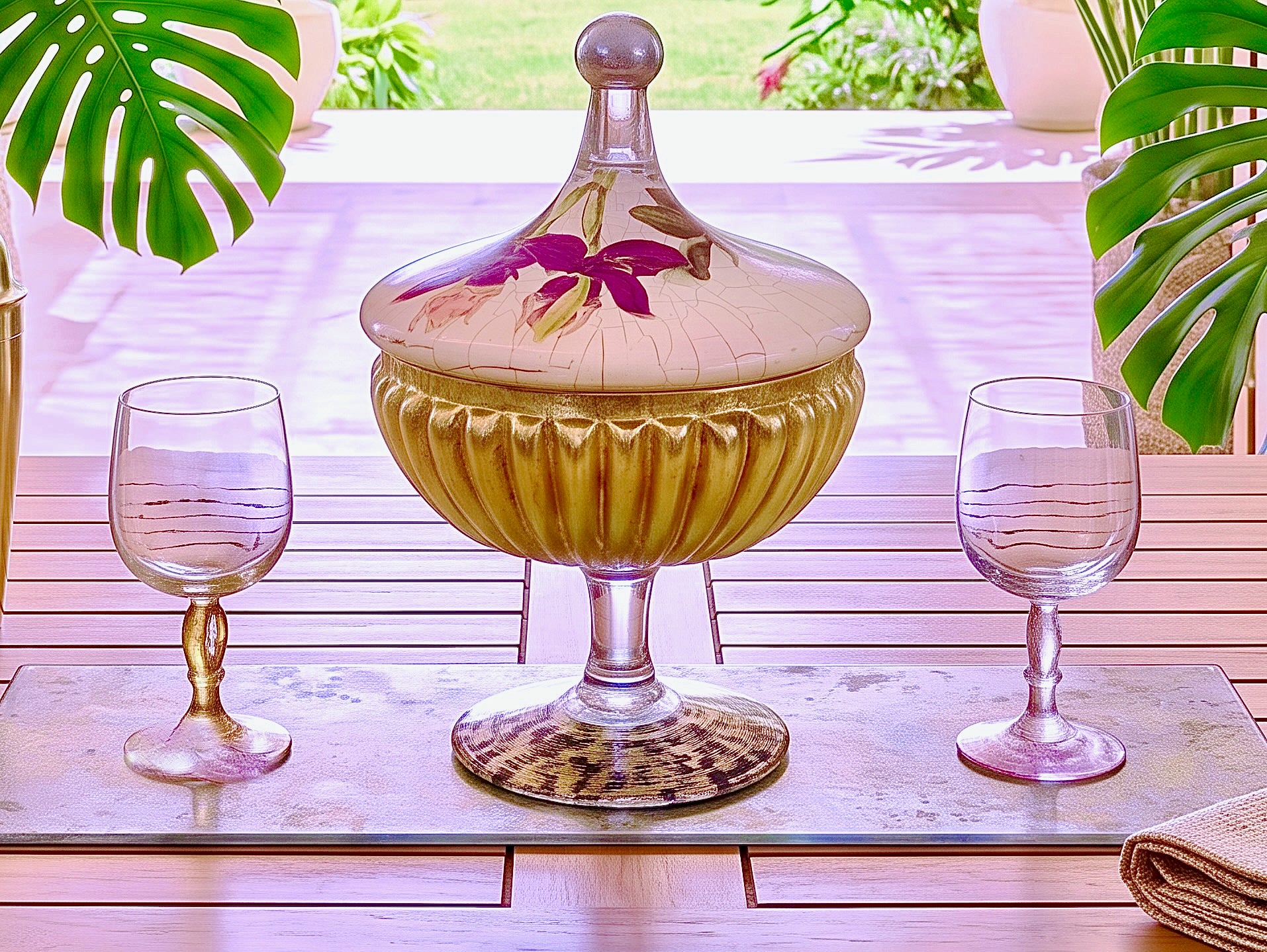 Amethyst Orchid Tasting Wine Glass Set of 2