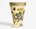 Apricot Peony / Iris Crescent Eye Vase