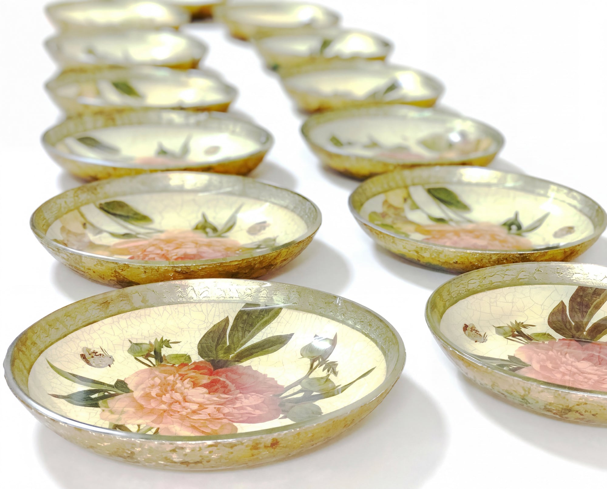 Apricot Peony 11" Entrée Bowl