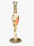 Apricot Peony Crystal 16" Full Pattern Candlestick