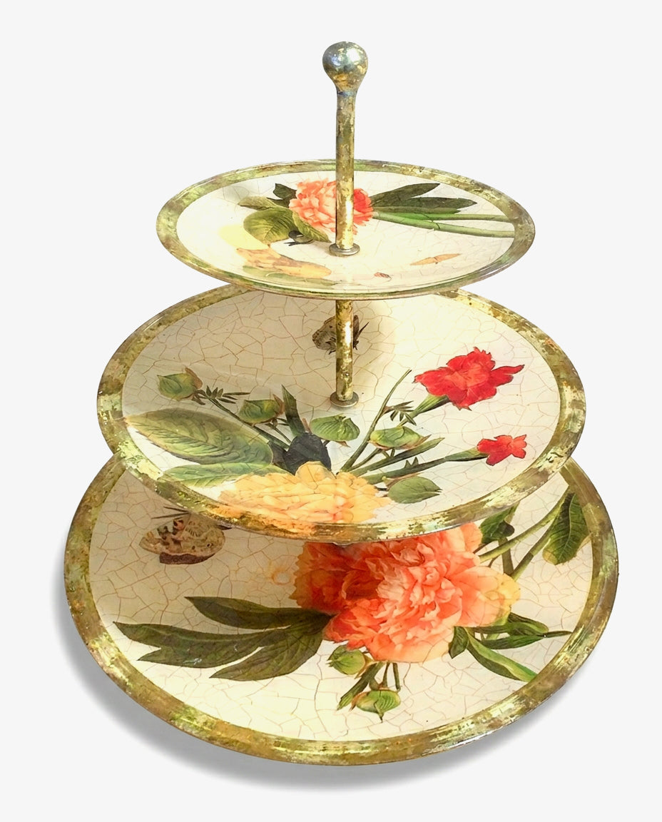 Apricot Peony 3-Tiered Server