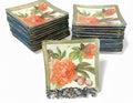 Apricot Peony 6” Square Plate