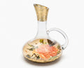 Apricot Peony Crystal Wine Carafe / Decanter
