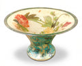 Apricot Peony Verdigris Wishing Well  16" × 9" Deep Bowl · Vase · Cachepot · Champagne & Beverage Server