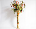 Apricot Peony 4' Grand Floor Vase