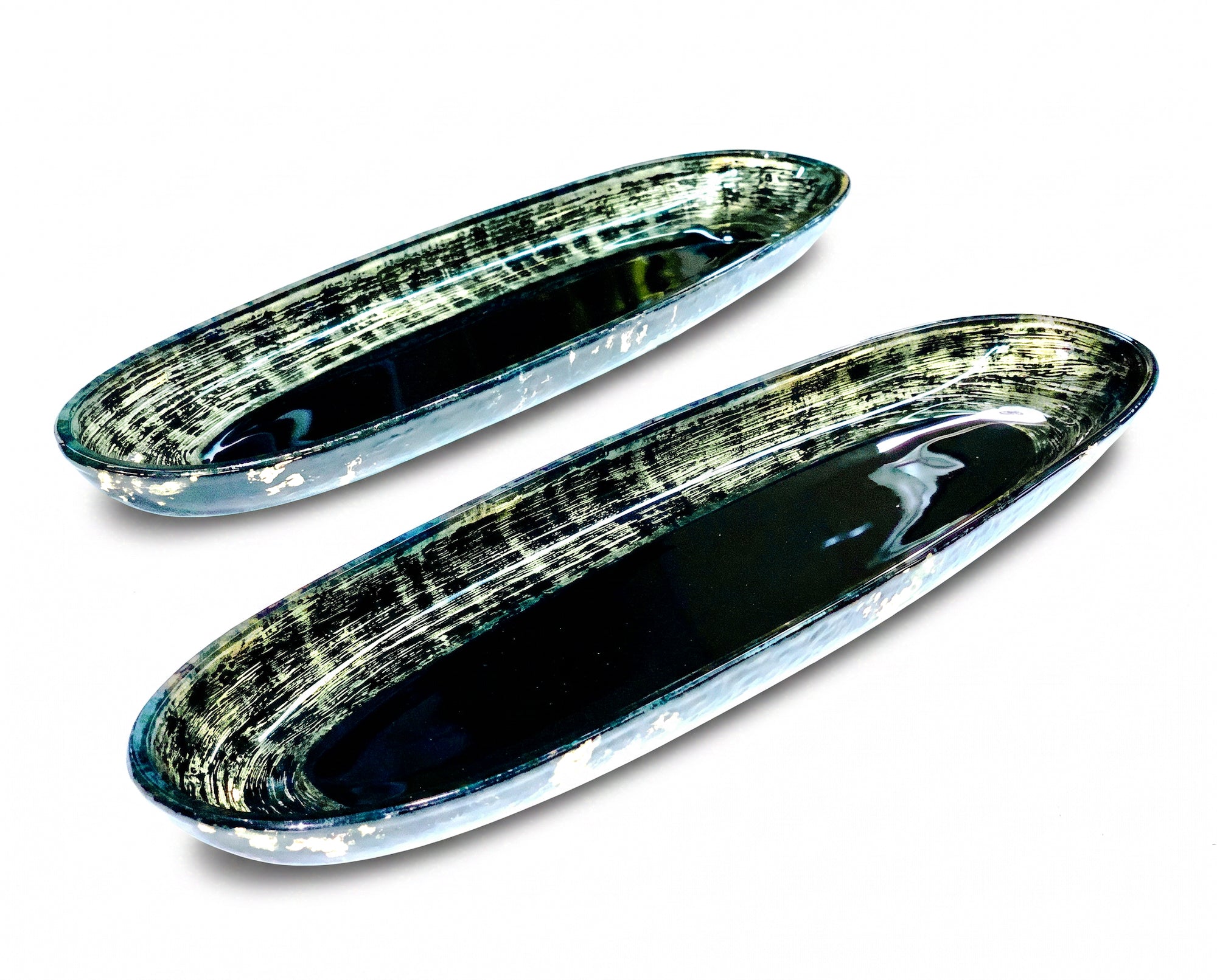 Black & Gold 22" Deep Baguette Server
