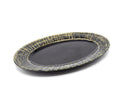 Black & Gold 20" × 12" Signature Oval Serving Platter