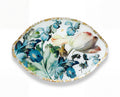 Blue Iris 21" Handled Oval Entertaining Platter — One of One