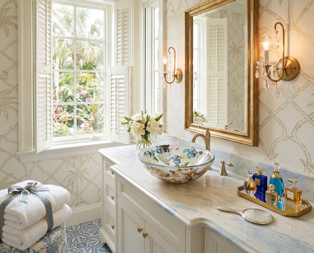 Blue Iris Vessel Counter Sink
