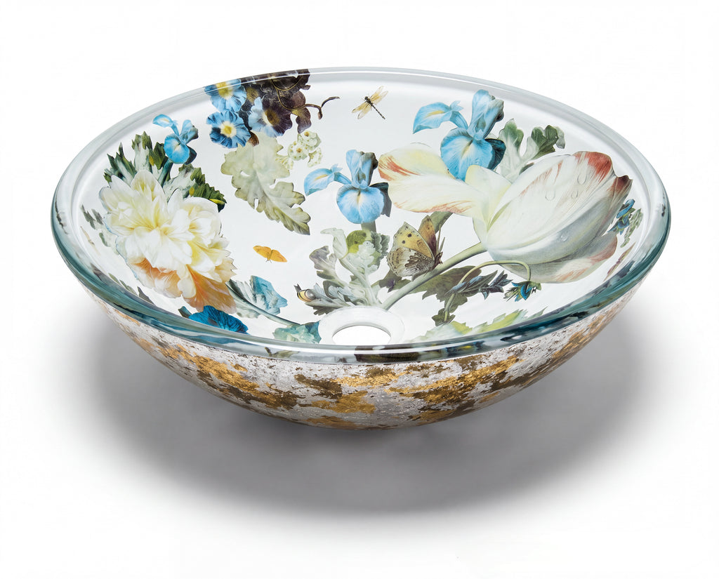 Blue Iris Vessel Counter Sink