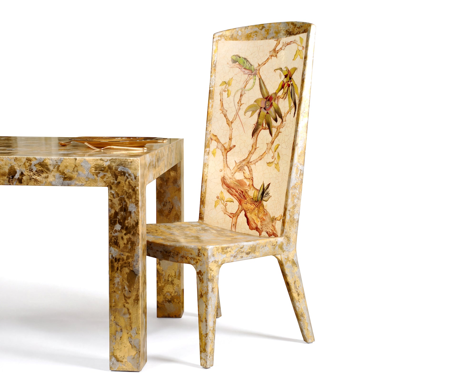Bromeliad Cathedral Gold™ High-Back Chair