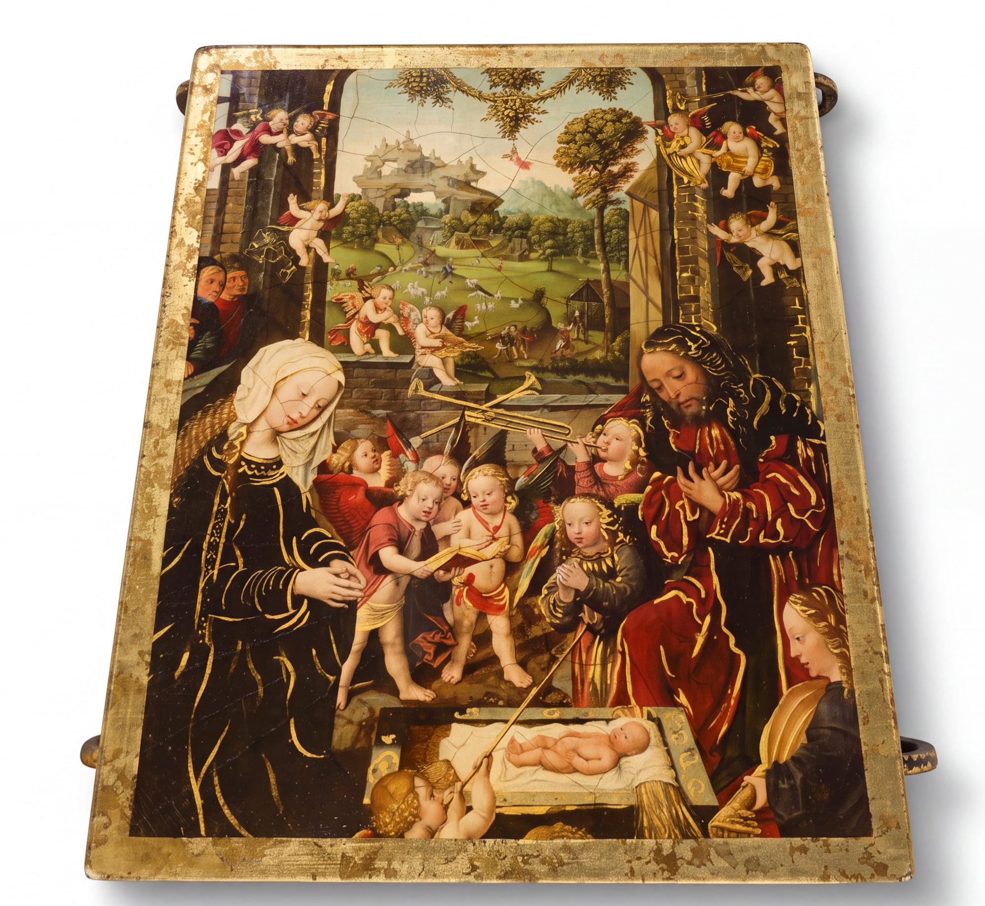 Cathedral Nativity Illuminated Library Table