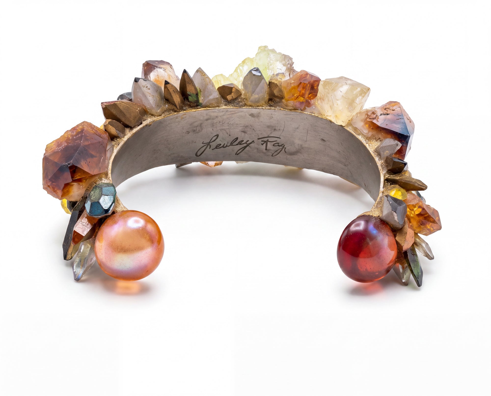 Crystal & Citrine Cuff
