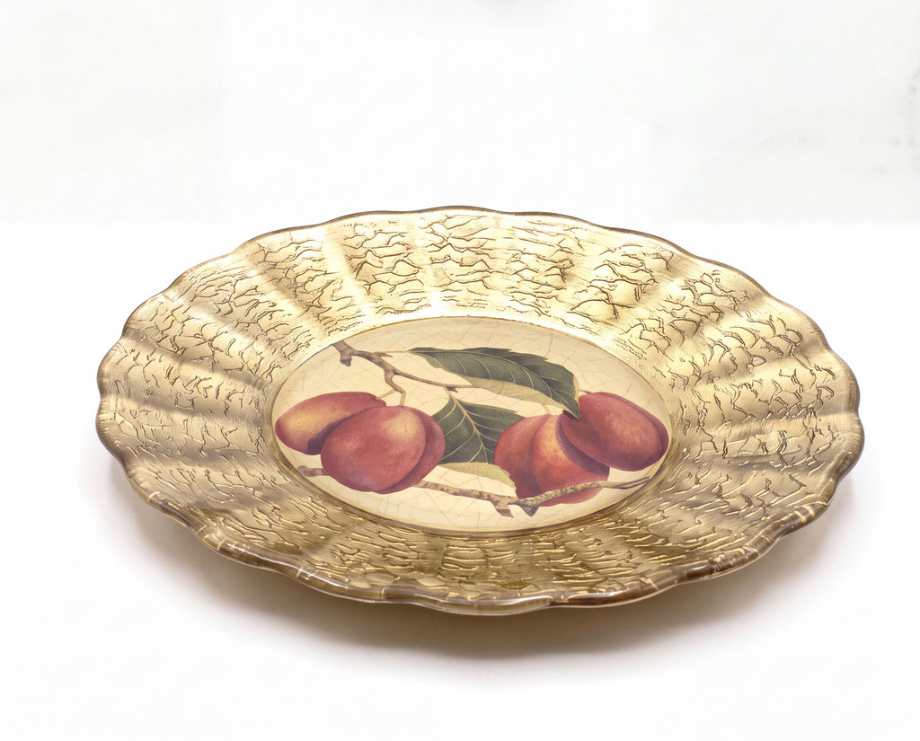 Fruit Orchard 9" Fluted Plate — Sugar Plum