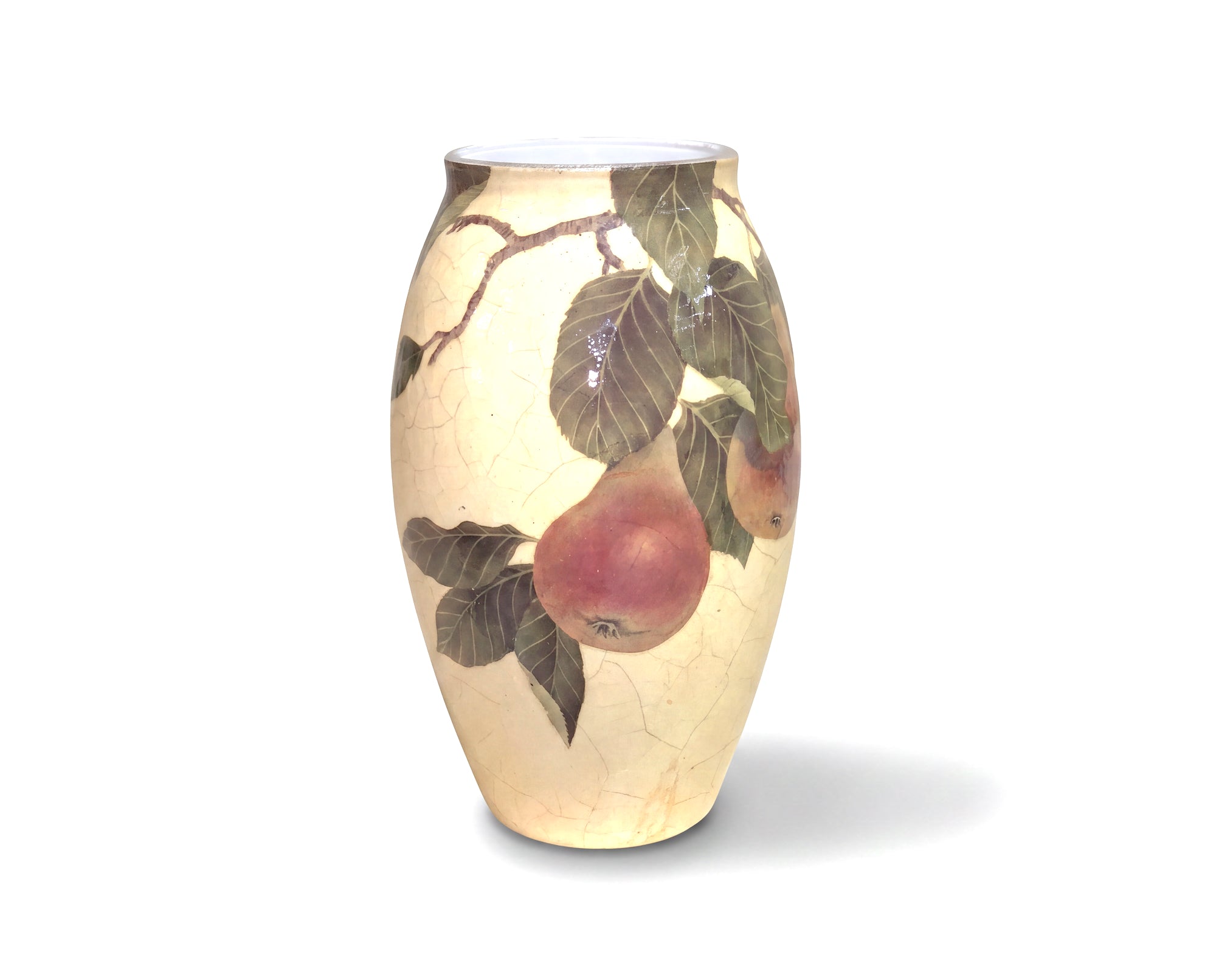 Fruit Orchard 10" Pear Bouquet Vase