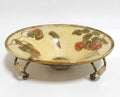 Fruit Orchard 18" × 14" Oval Pear Crystal Bowl