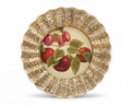 Fruit Orchard 15" Fluted Charger — Apple / Sugar Plum