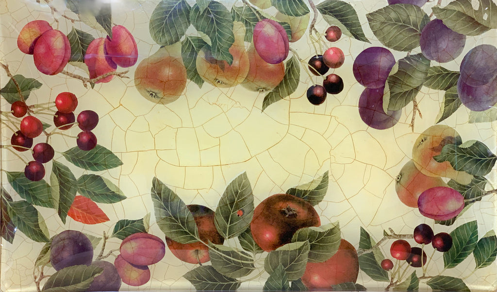 Fruit Orchard 20" Rectangular Garland Platter