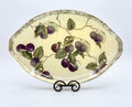 Fruit Orchard 20" × 12" Purple Plum Oval Platter