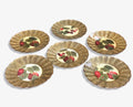Fruit Orchard 9" Fluted Plates — Apple / Cherry — Set of 6