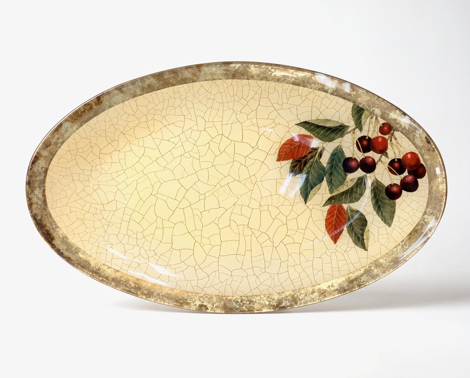 Fruit Orchard 20" × 12" Cherry Oval Platter