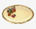 Fruit Orchard 20" × 12" Pear & Sugar Plum Oval Platter