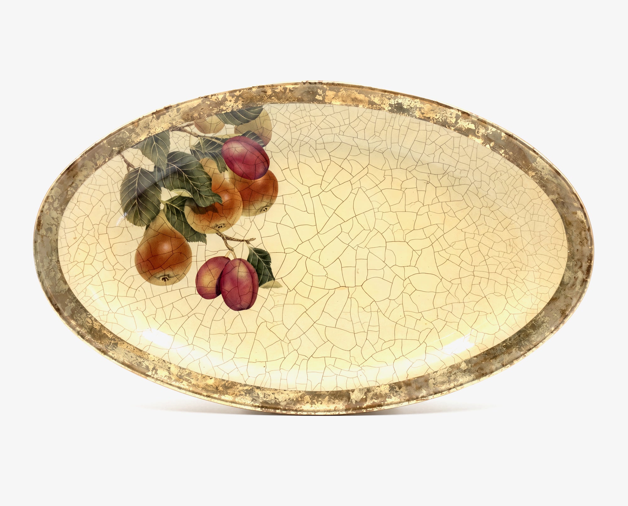 Fruit Orchard 20" × 12" Pear & Sugar Plum Oval Platter