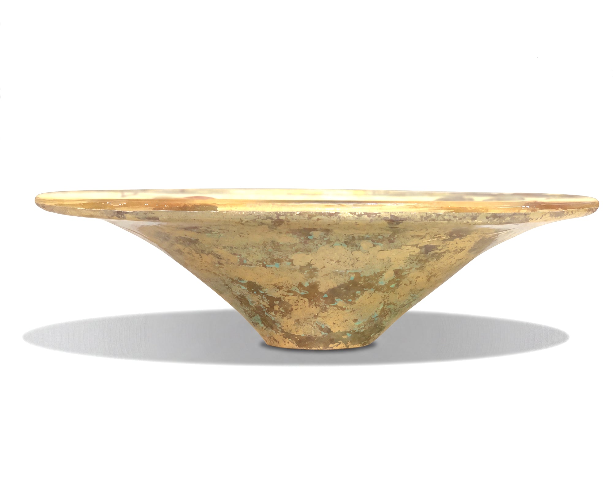 Fruit Orchard 14" × 18" Oval Pear Crystal Bowl