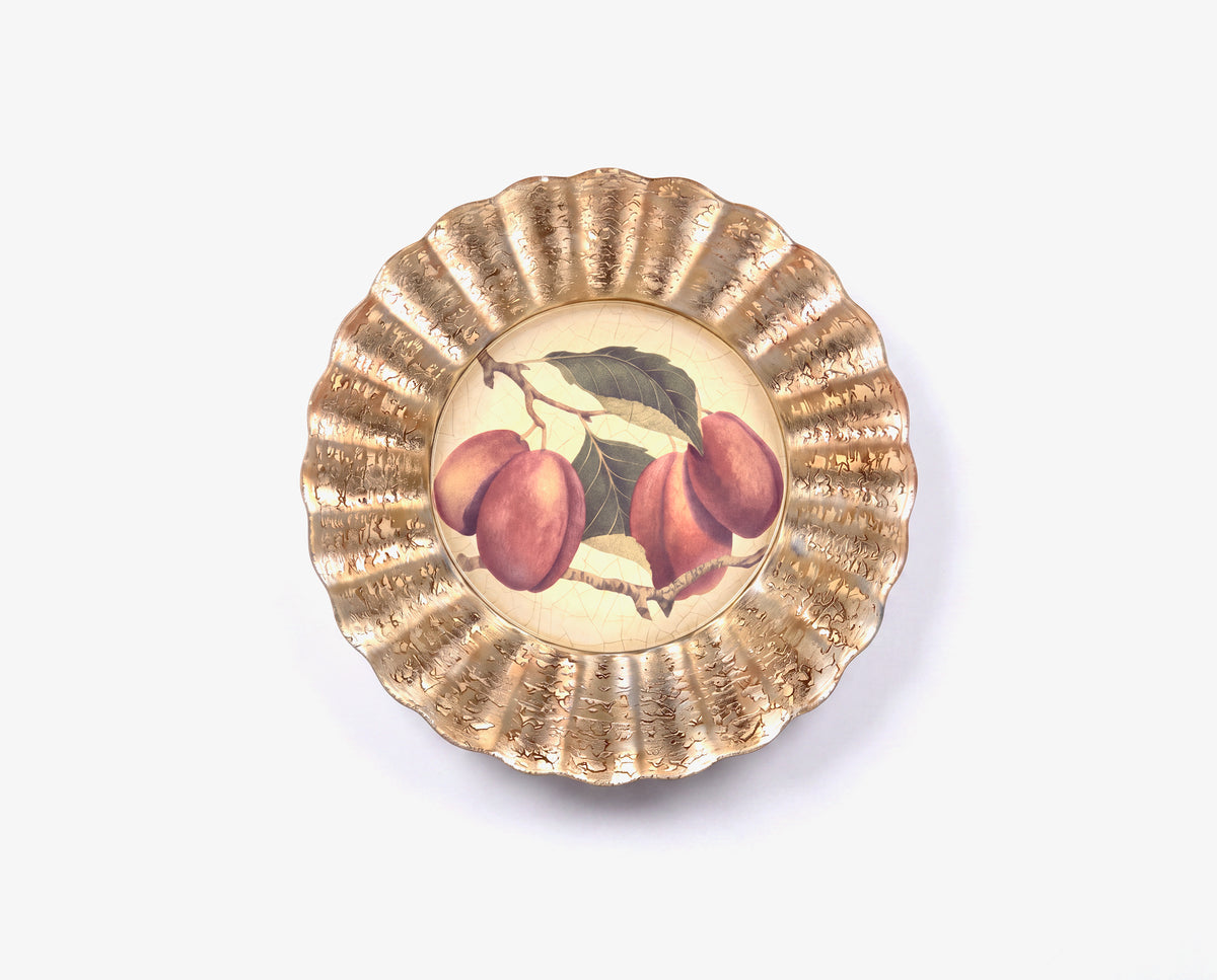 Fruit Orchard 9" Fluted Plate — Sugar Plum