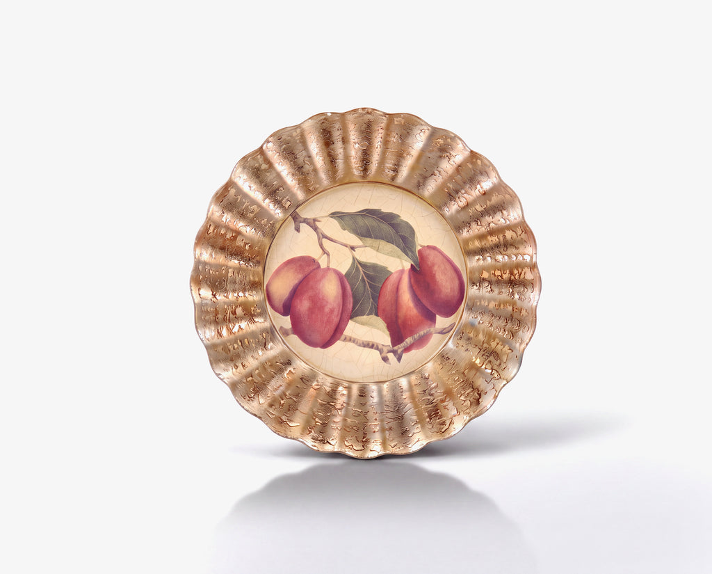 Fruit Orchard 9" Fluted Plate — Sugar Plum