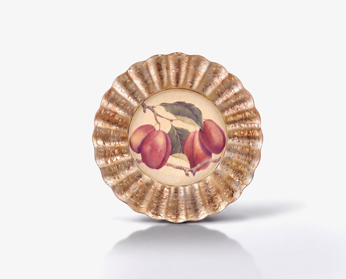 Fruit Orchard 9" Fluted Plate — Sugar Plum