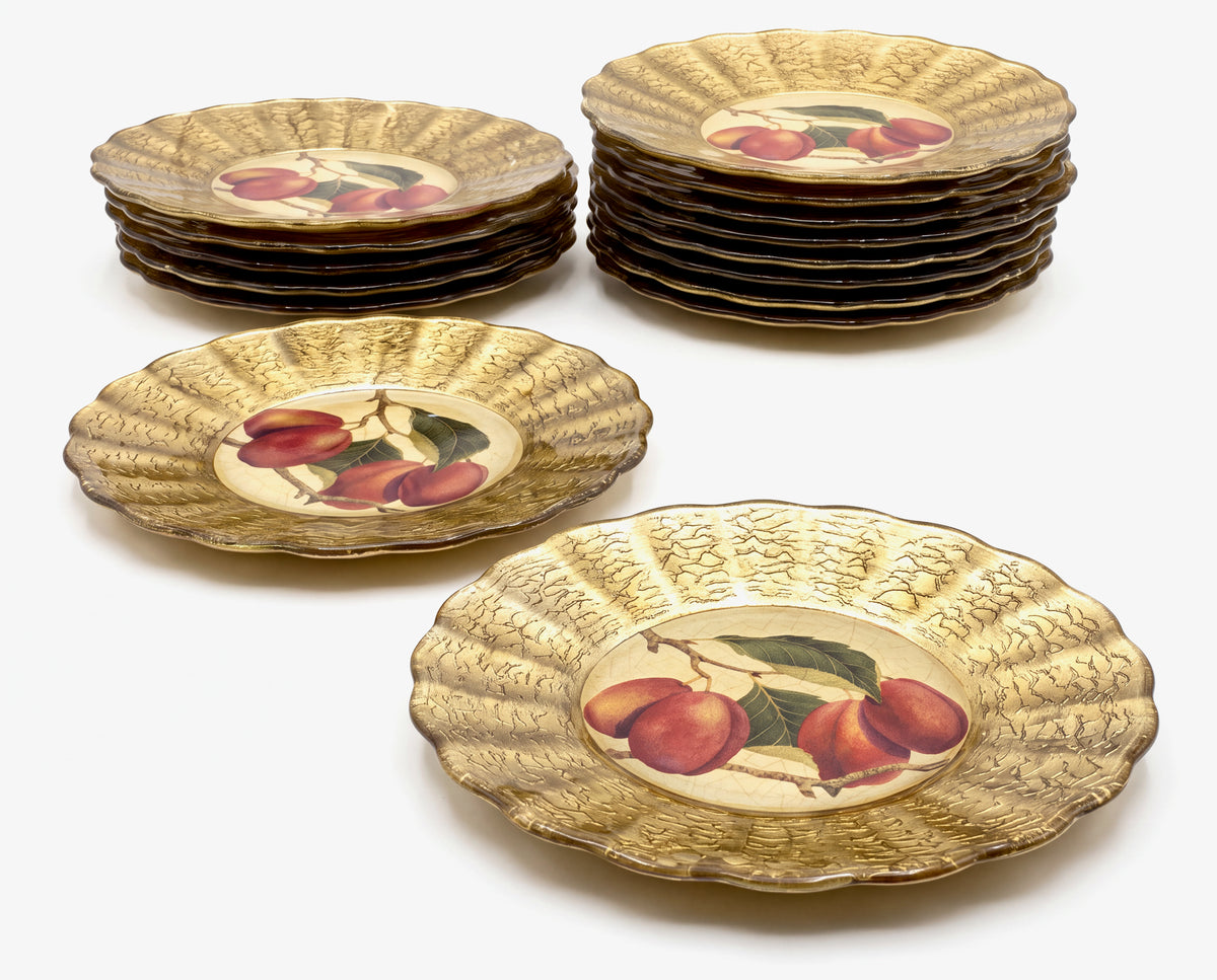 Fruit Orchard 9" Fluted Plate — Sugar Plum