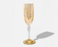 Golden Amber Champagne Flute — Cathedral Gold™