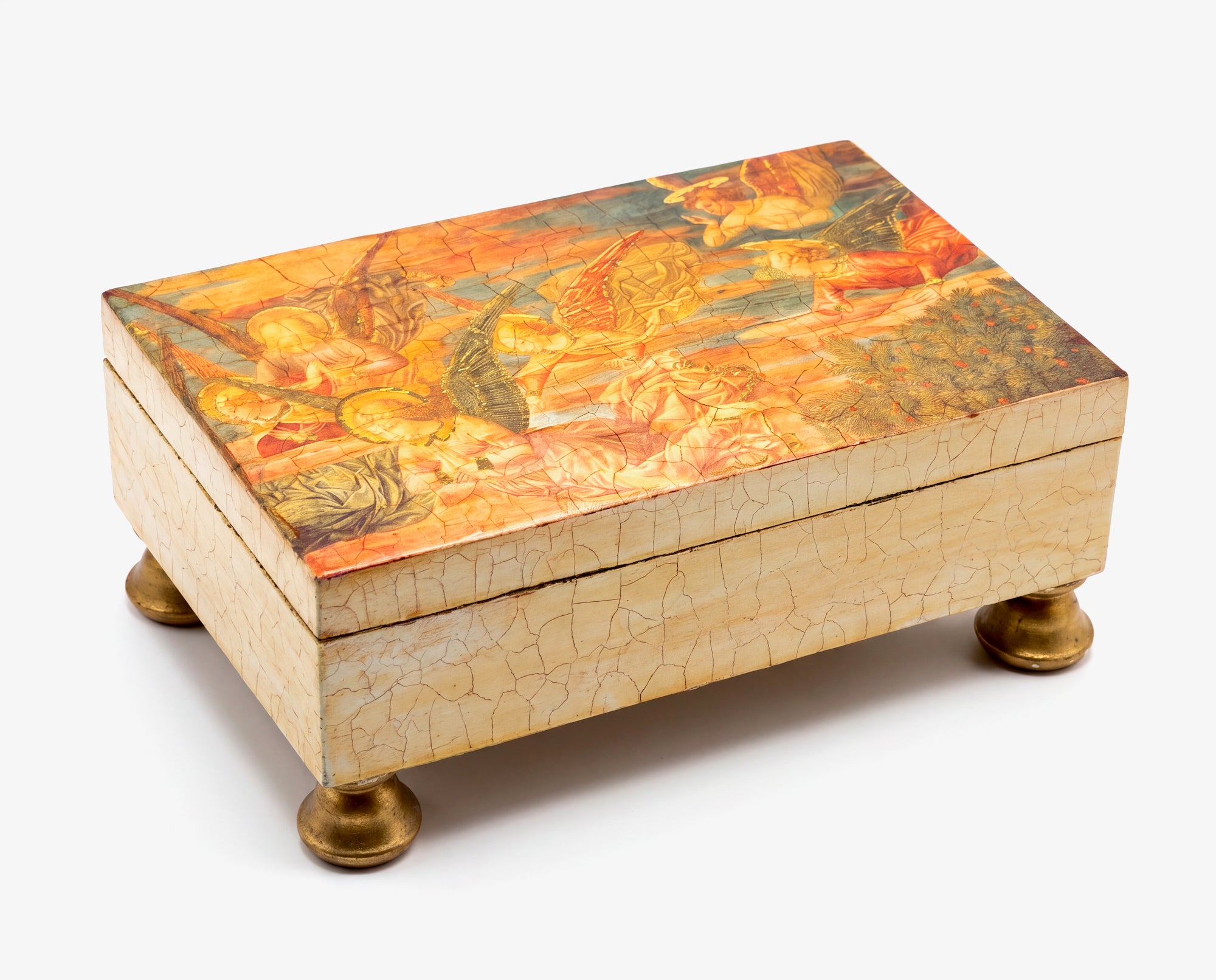 Illuminated Angels 24K Gold Keepsake Box