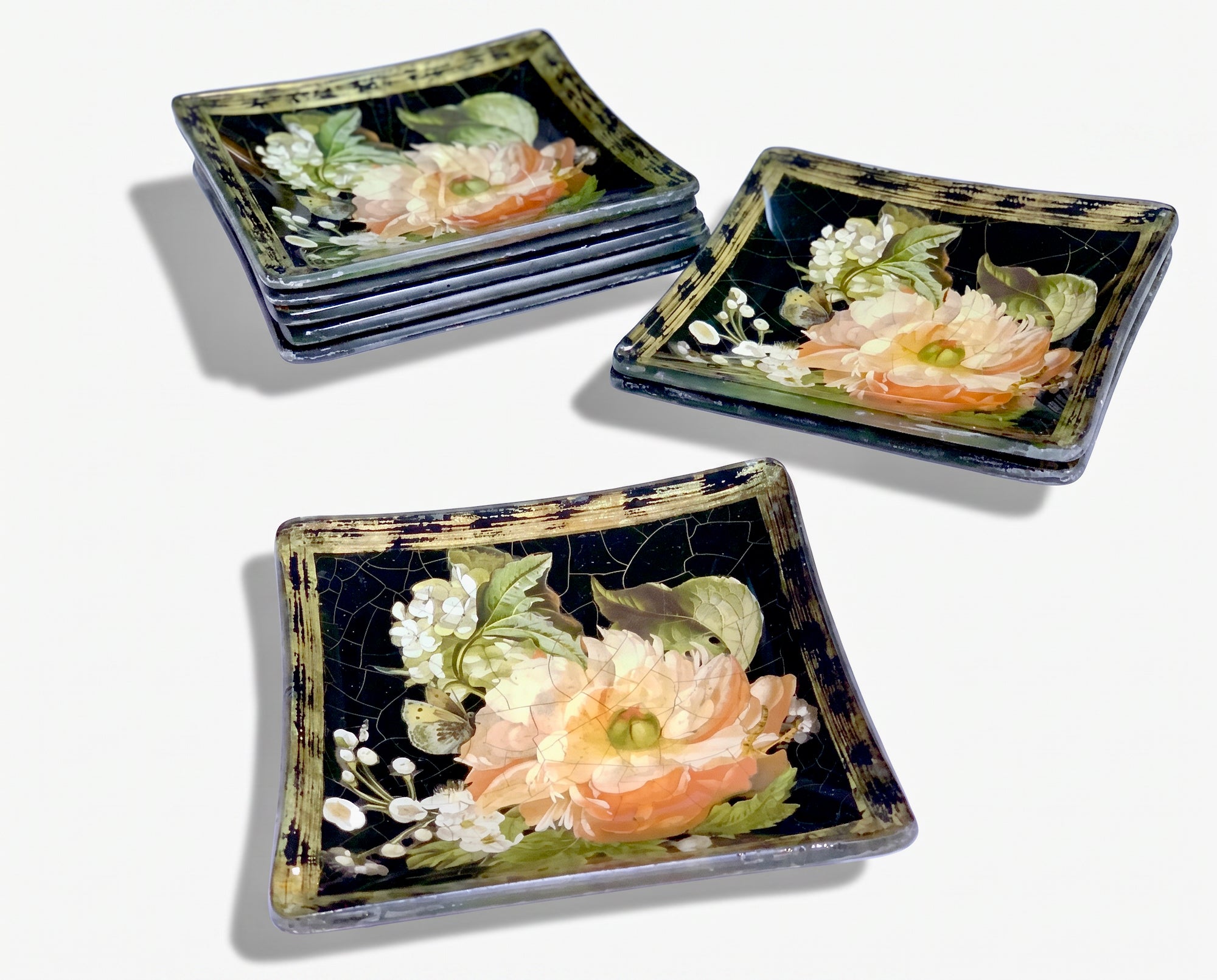 Lepidoptera 6" Square Tasting Plate
