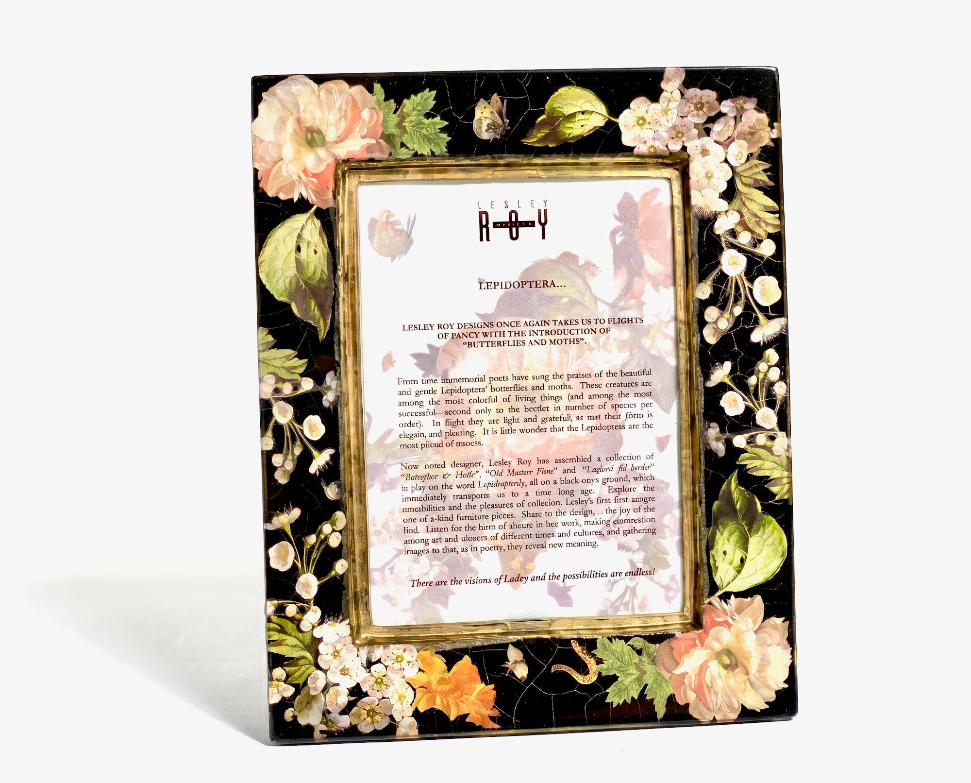 Lepidoptera Signature Crystal Picture Frame