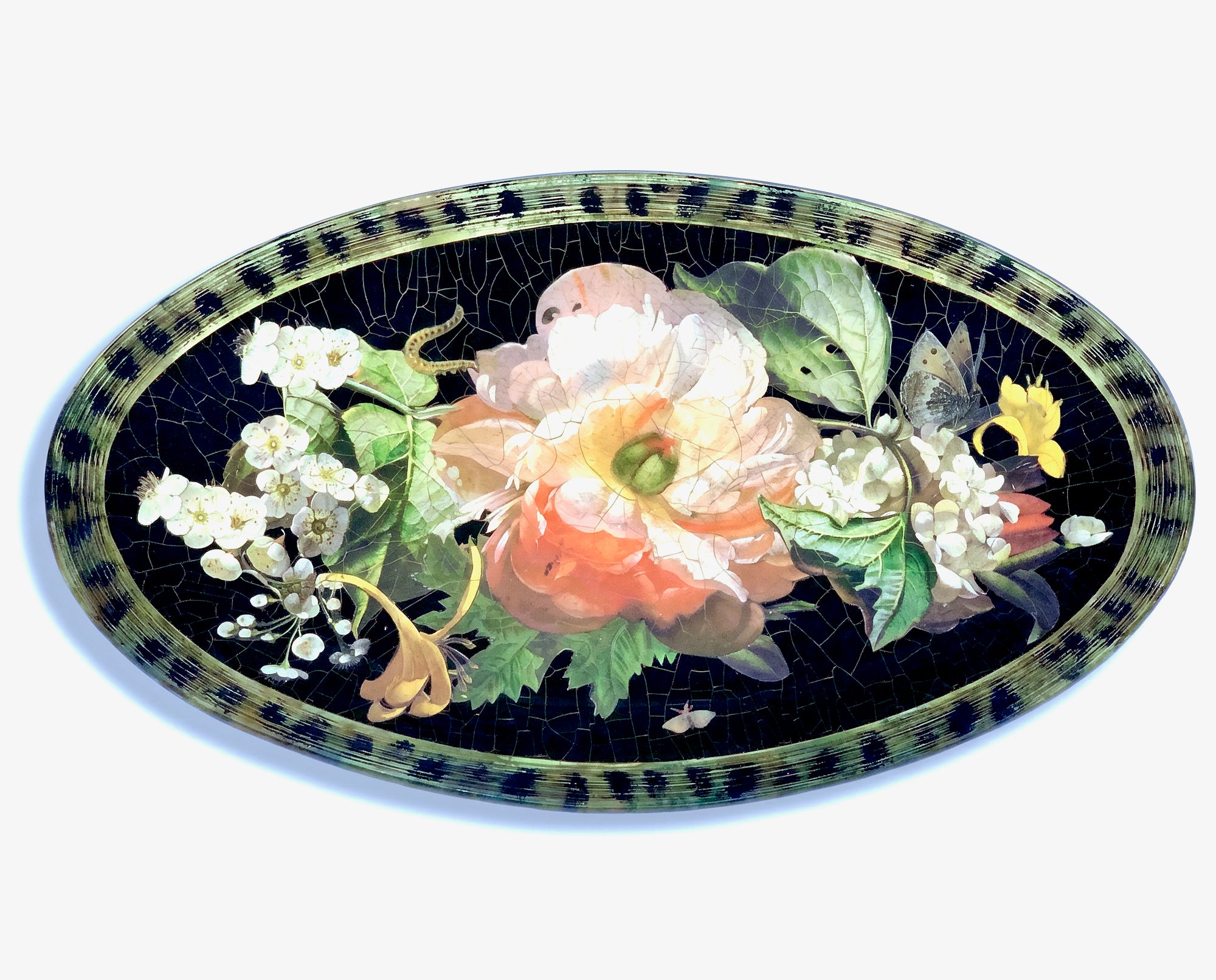 Lepidoptera 20" × 12" Signature Oval Serving Platter