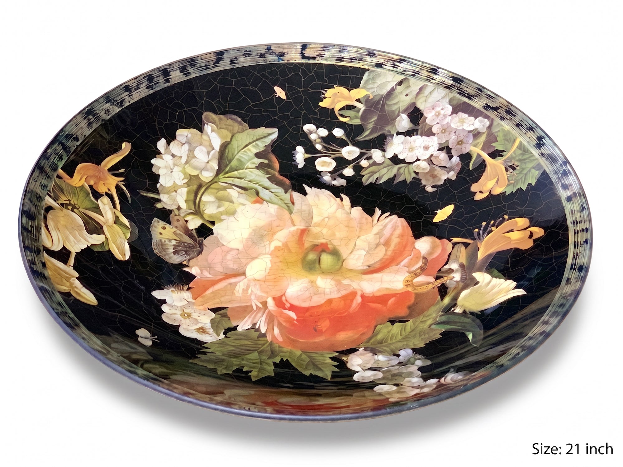 Lepidoptera 21" Grand Centerpiece Bowl