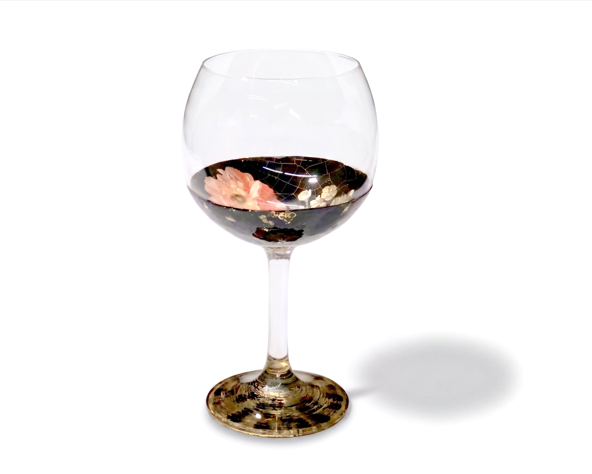 Lepidoptera 8" Crystal Balloon Goblet