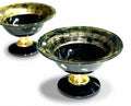 Lepidoptera Crystal Footed Appetizer & Dessert Bowl