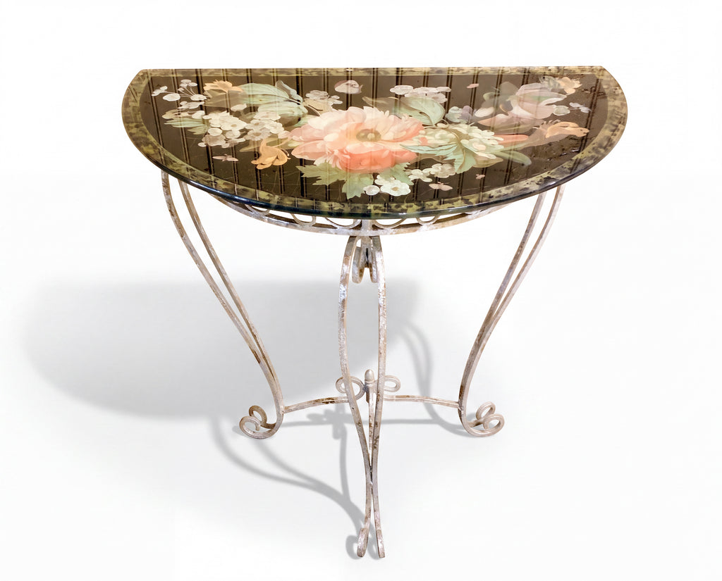 Lepidoptera Demi-Lune Console Table