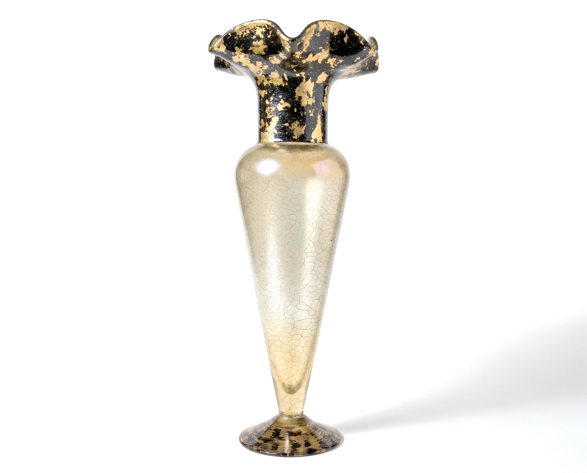Lepidoptera Leopard Gold™ 22.5” Fluted Emporium Vase — Prototype