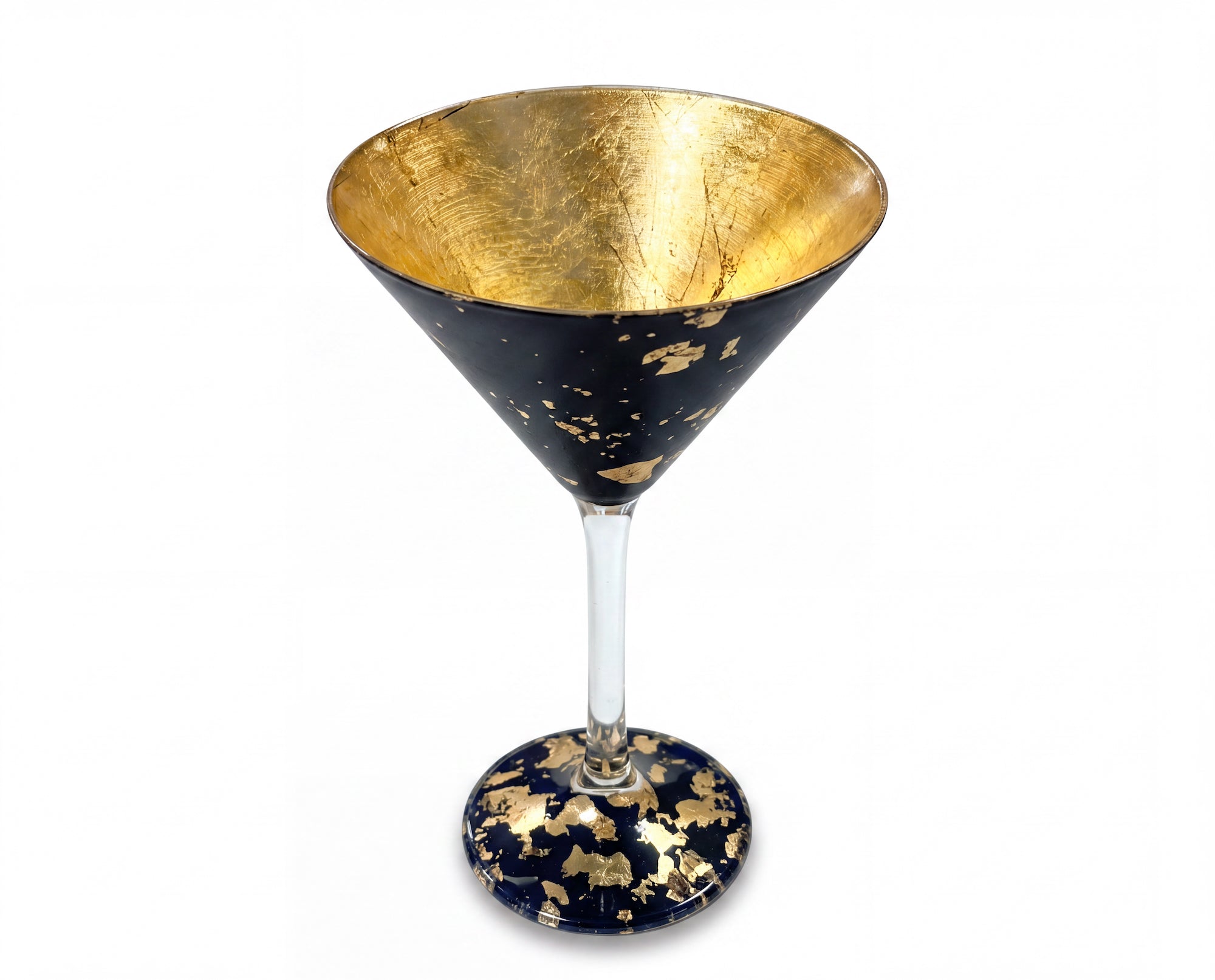 Lepidoptera Leopard Gold™ Double Gold Martini Glass