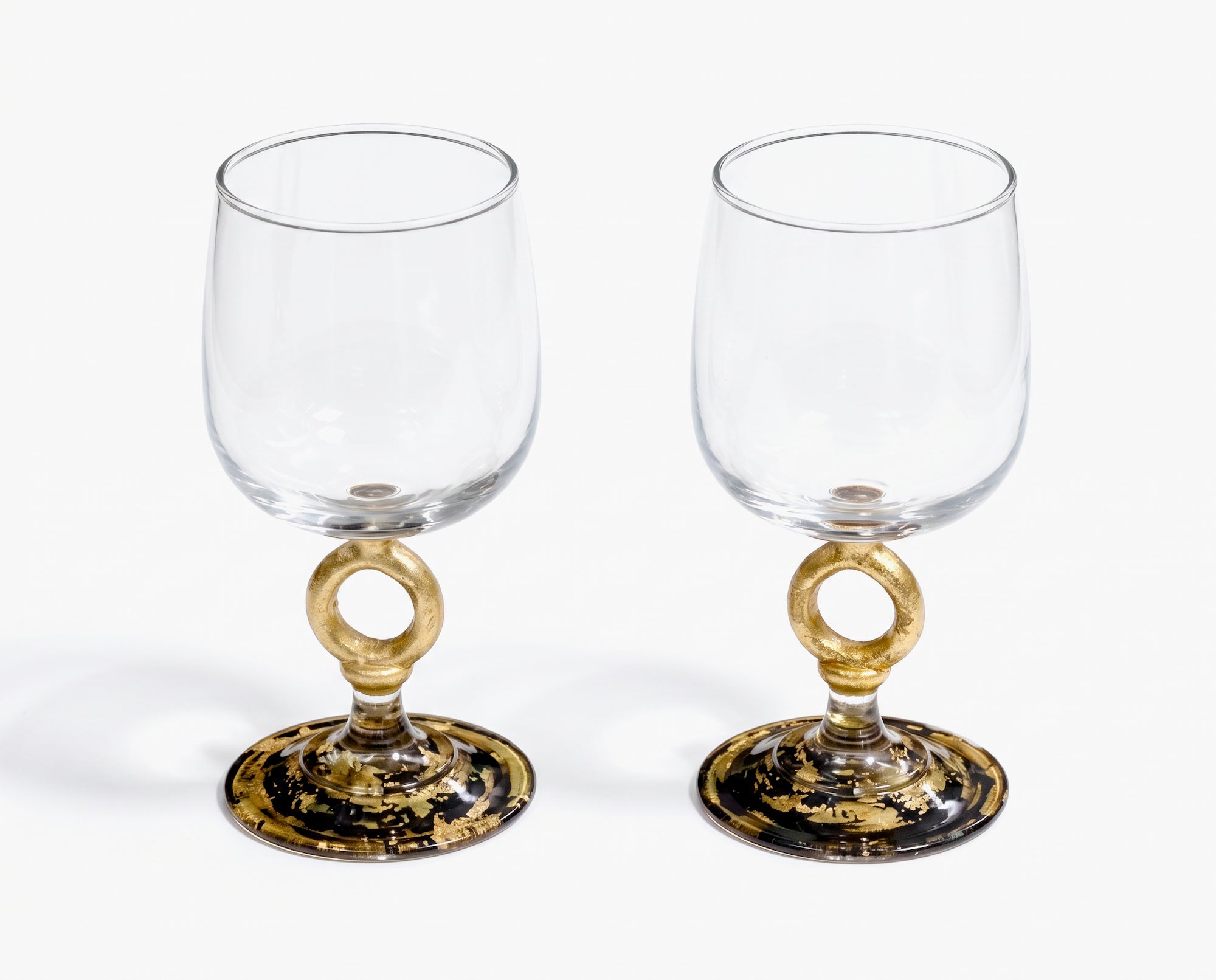 Lepidoptera Leopard Gold™ Wine Tasting Glasses – Set of Four
