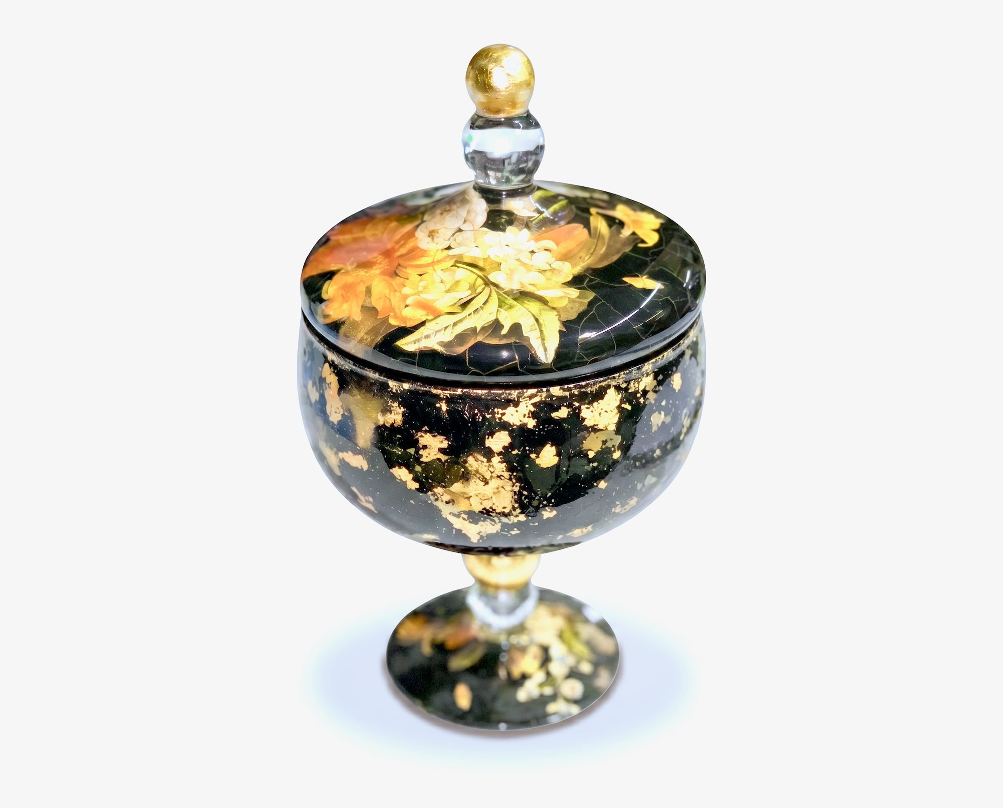 Lepidoptera Signature 9" Footed Covered Mini Compote