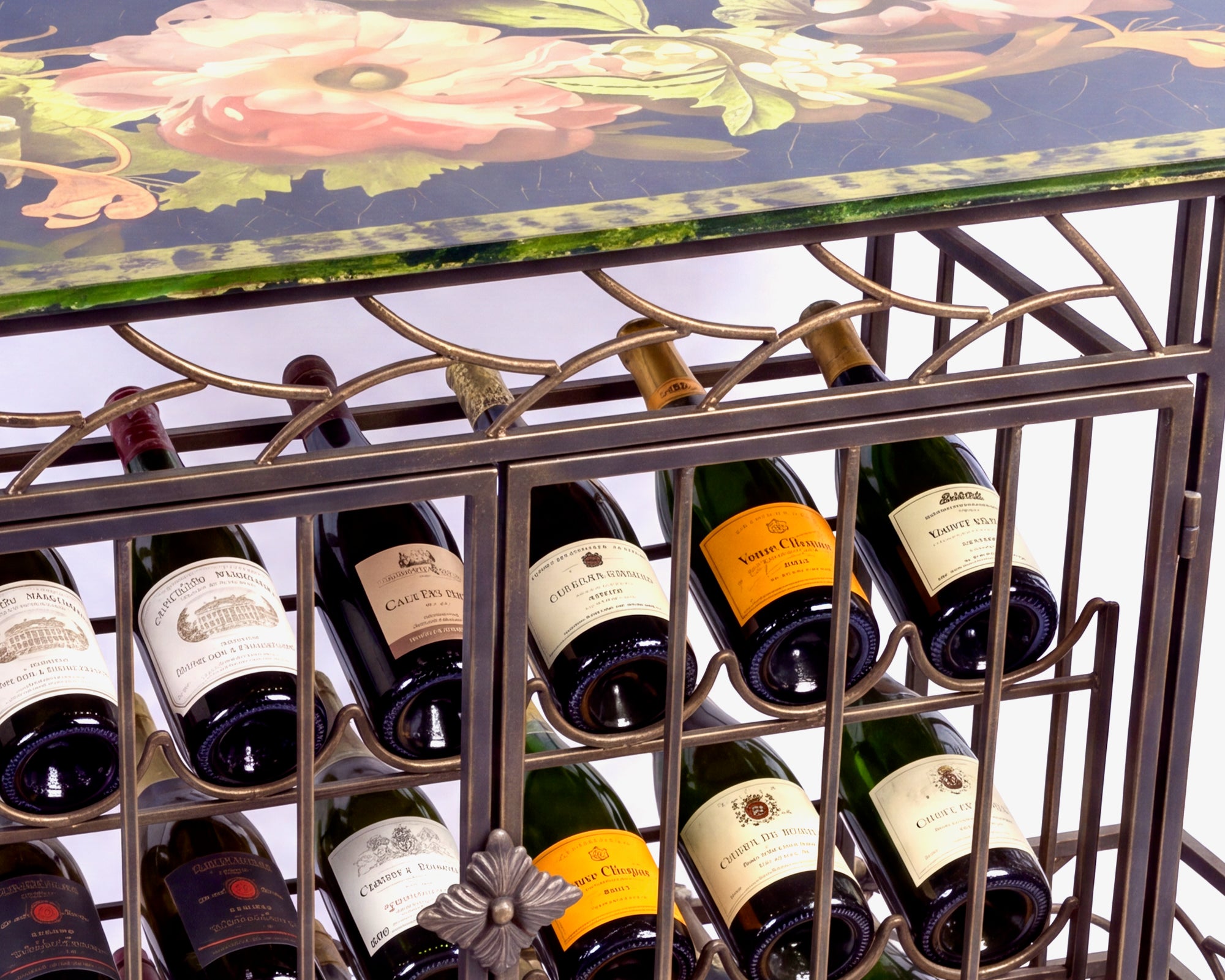 Lepidoptera Wine Tasting Bar with Integrated Bottle & Stemware Storage